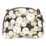 Zwarte Klokprint Mini Nepleren Handtas – Tijdloos en Trendy