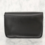 Zwarte Faux Leren Handtas met Druksluiting en Ketting Schouderband
