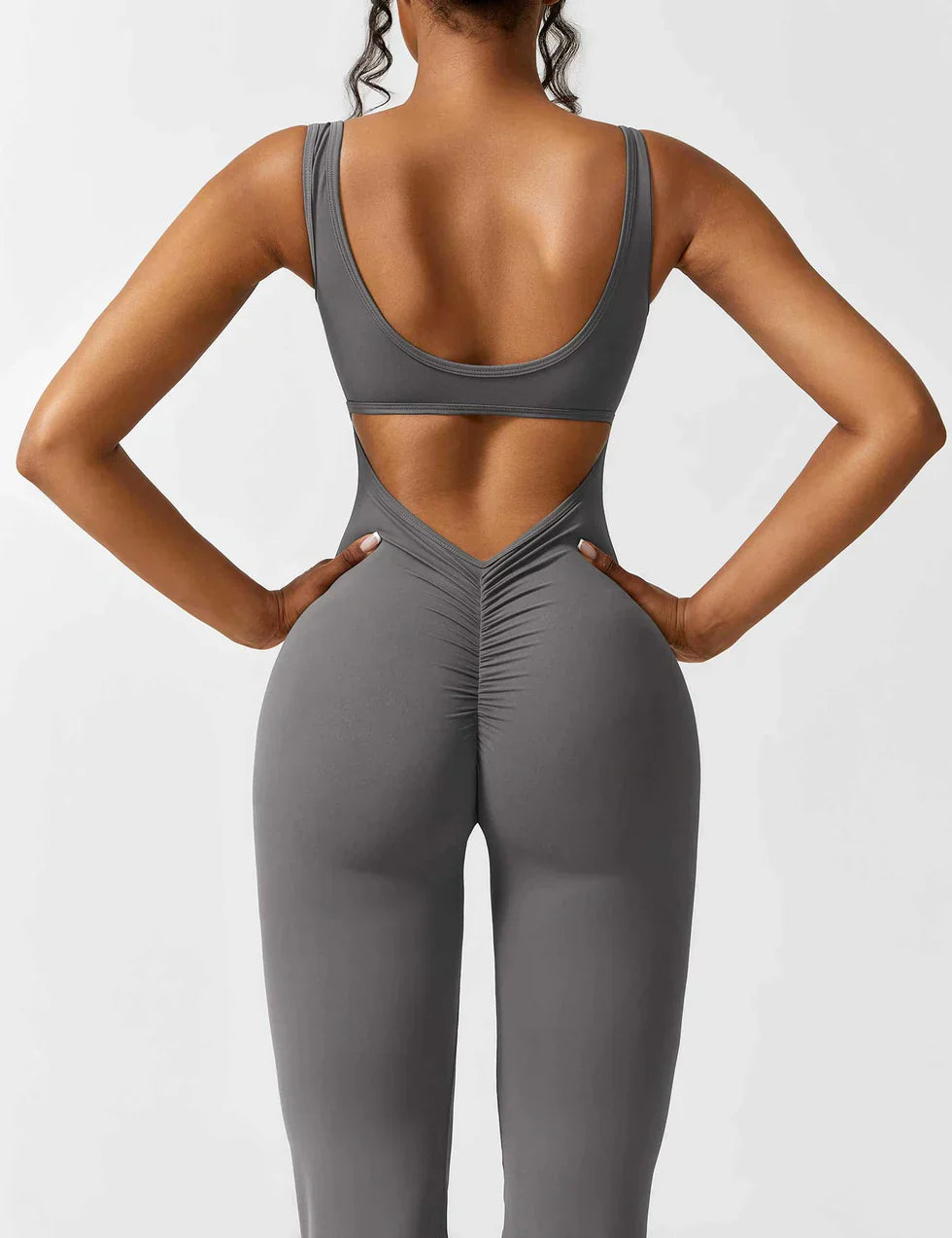 Dames Flared Jumpsuit met V-Rug – Shaping & Comfort voor Elke Dag