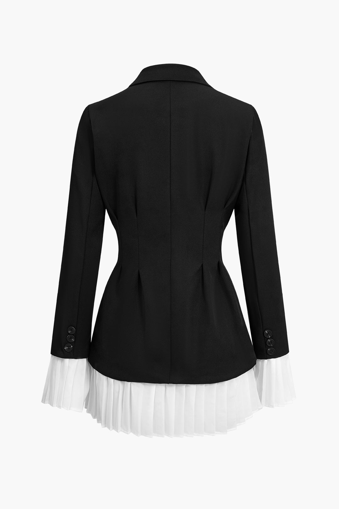 Gelaagde Patchwork Lange Mouw V-Hals Mini Jurk