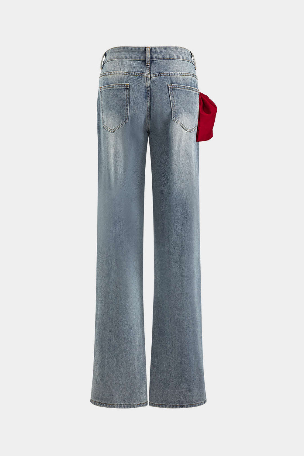 Jeans met Strikdetail