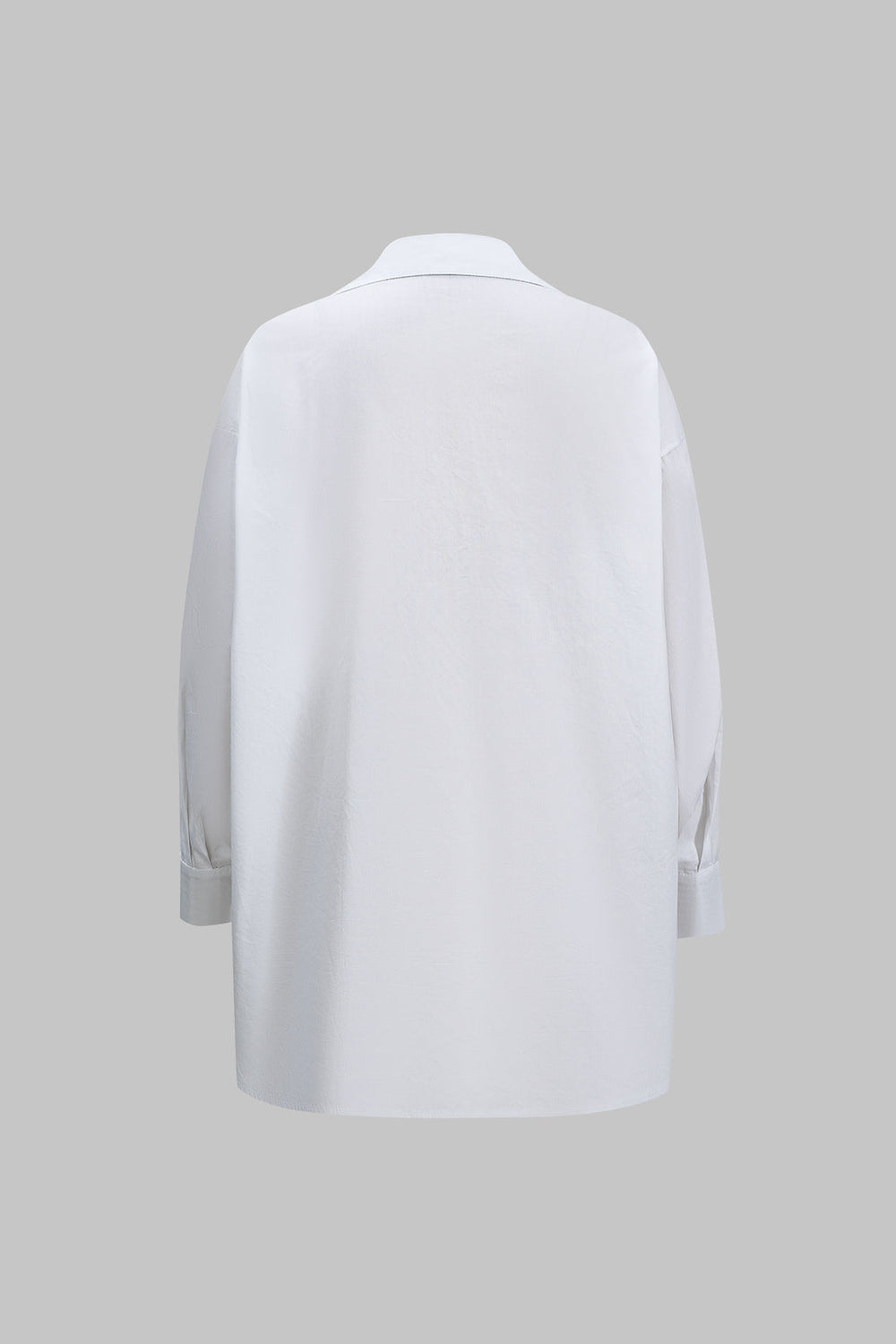 Hattie - Elegante Shirt met Metalen Afwerking voor Dames met Lange Mouwen