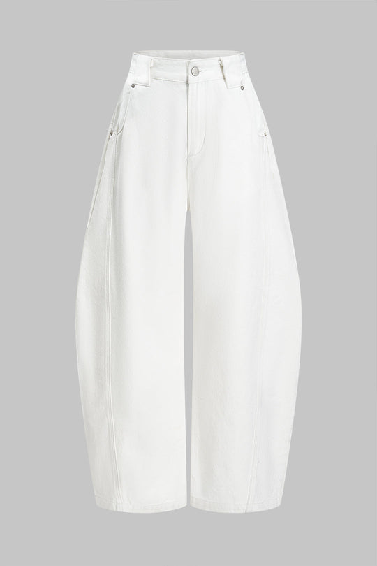 Denim Wijde Pijpen Barrel Jeans