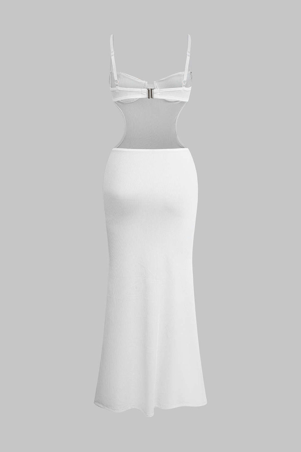 Uitsnede Rugloze Bustier Slip Maxi Jurk