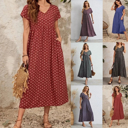 Blythe - Tijdloze Vintage Charme Dames Zomerjurk