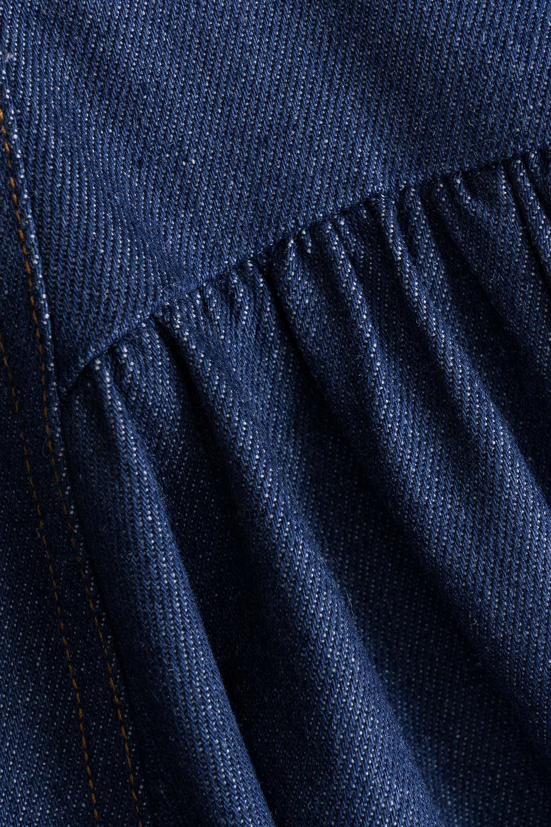 Denim Rimpelknopen Hoge Taille Rok
