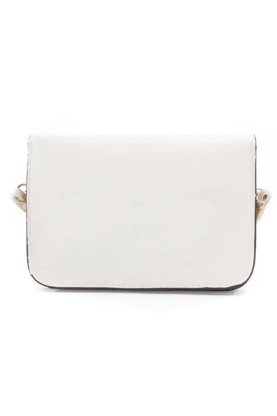 Crème Snor Hanger Nepleren Clutch/Handtas