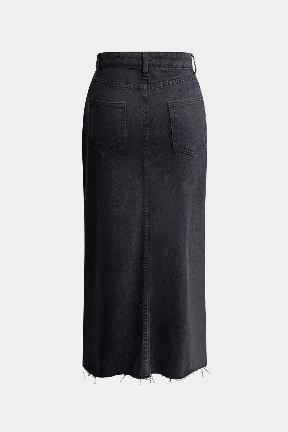 Wrap Split Denim Midi Rok