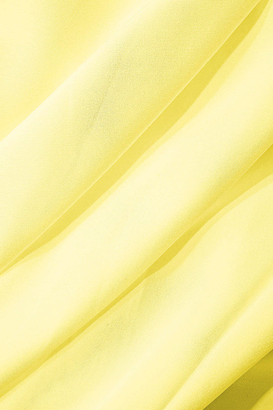 Mock Neck Cut Out Plissé Maxi Jurk