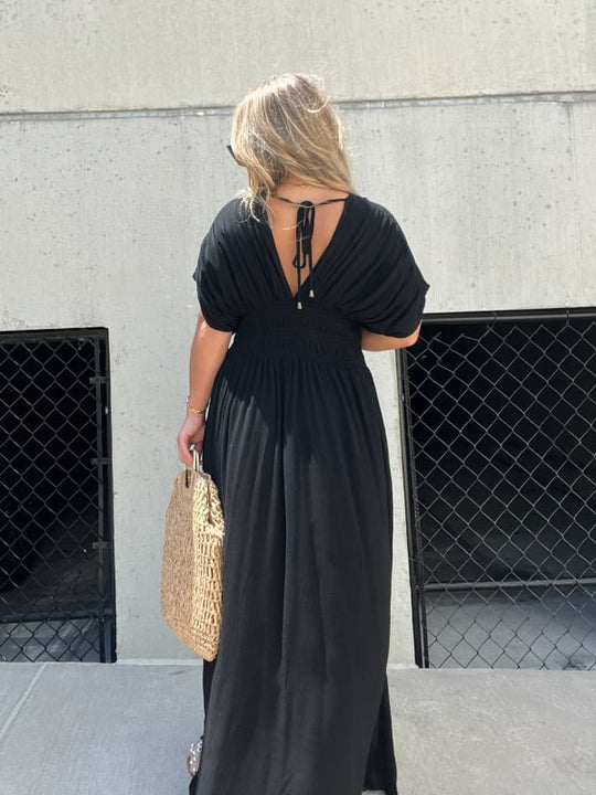 3 Maxi Jurk met Split V-hals