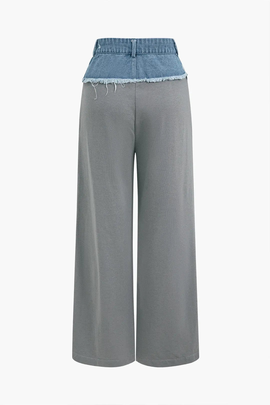 Aeliana - Uniek Patchwork Ontwerp Dames Denim Broek