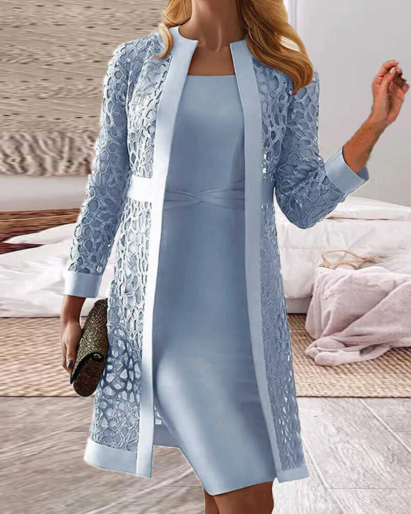 Odile - Luxe Kanten Vestjurk Set