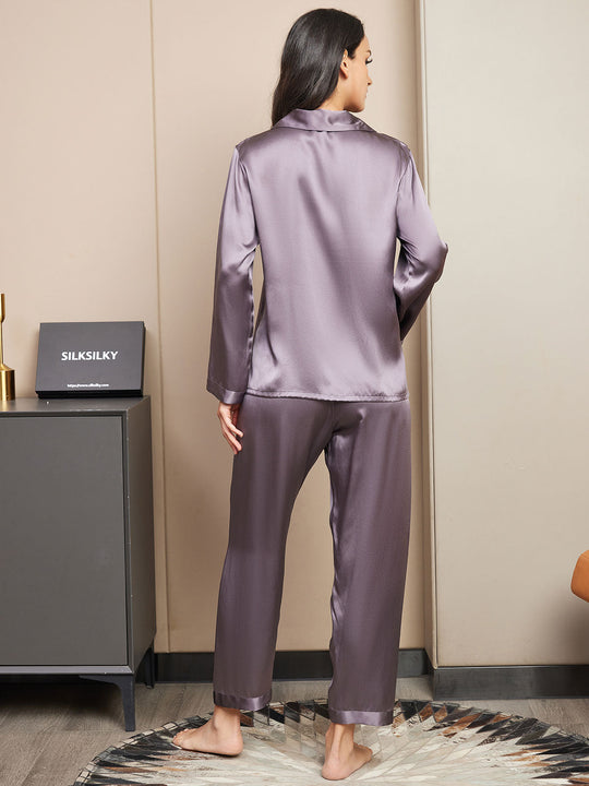 Abrielle - Ontspannen Knop-Up Grace Dames Pyjama Set