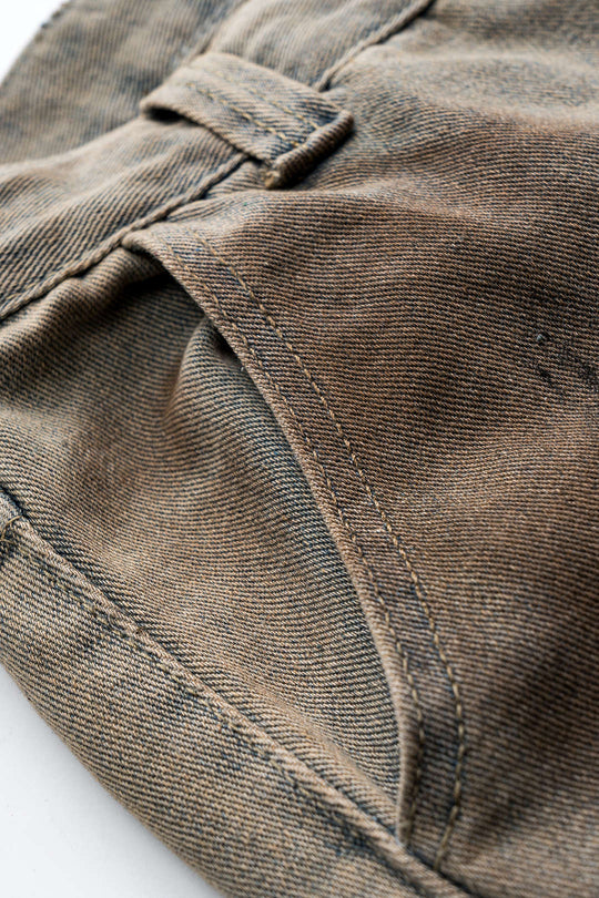 Vuil Denim Wijde Pijp Barrel Jeans