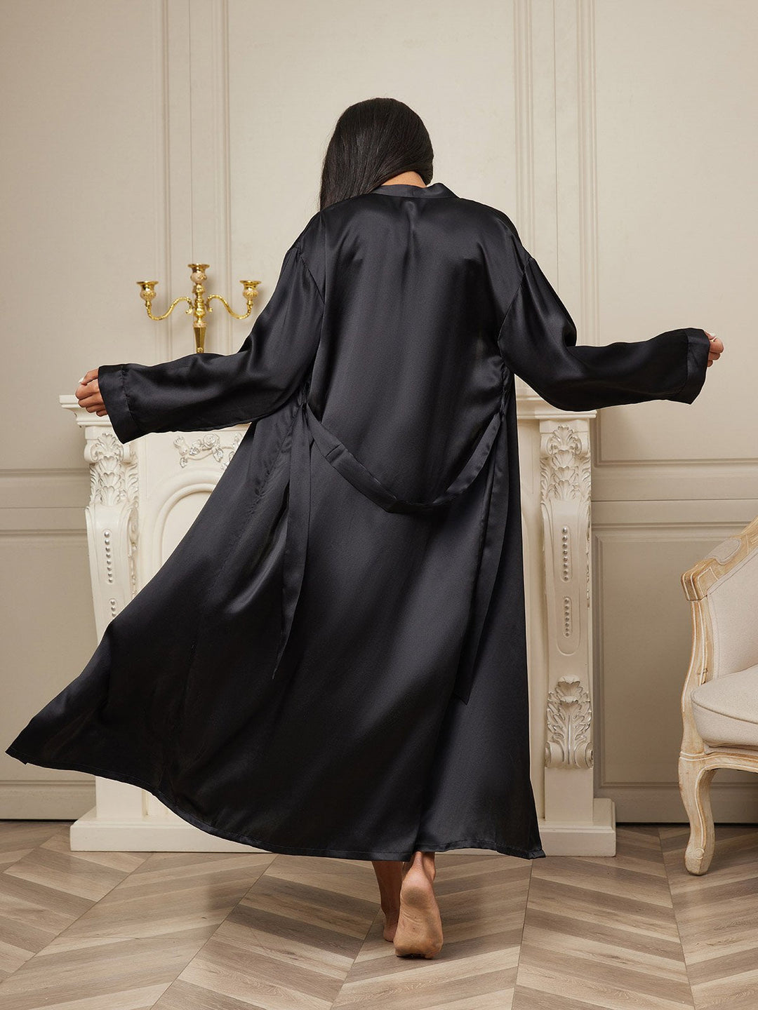 Ariella - Chique Draperende Silhouet Dames Badjas
