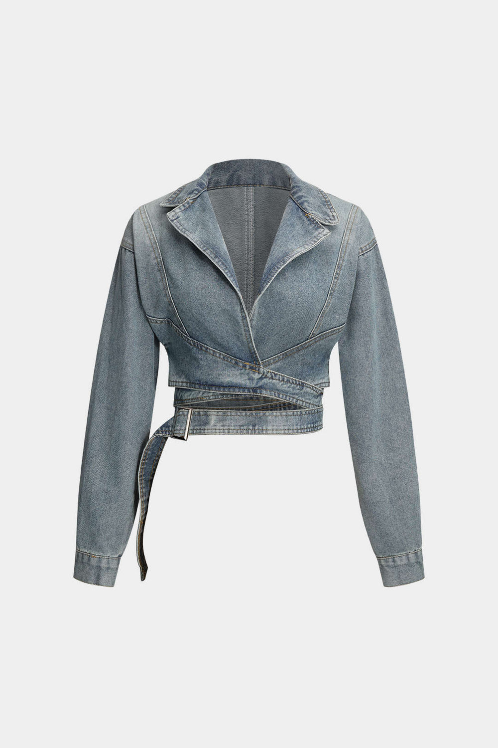 Denim Tie-Up Knoopjack