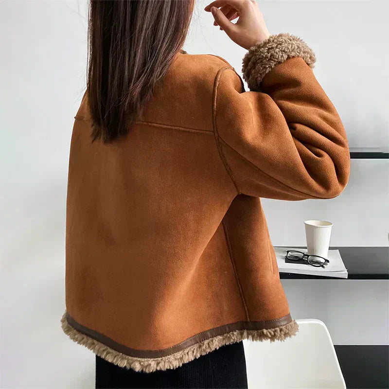 Dames Knop-Up Winterjas | Met Zachte Binnenvoering en Vintage Accenten | Warme Winterjas