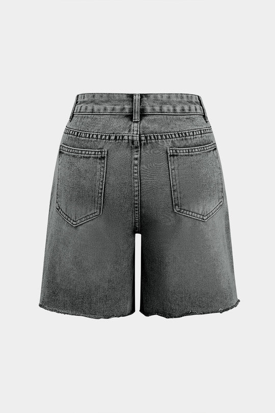 Denim Knopzak Shorts