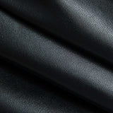 Effen Faux Leren Rits Mini Jurk