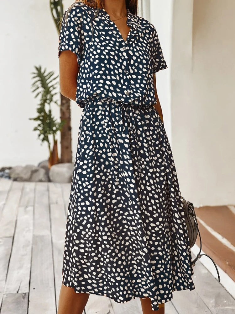 Beatrice - Klassieke Elegantie Dames Midi Jurk