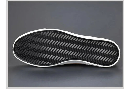 Heren Slip-On Casual Sneakers met Zijrits en Contrastpanelen