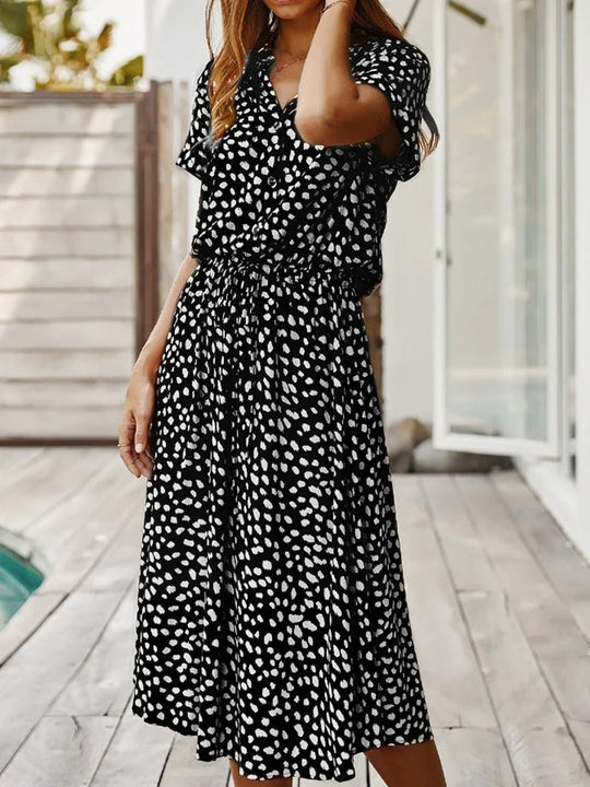 Beatrice - Klassieke Elegantie Dames Midi Jurk