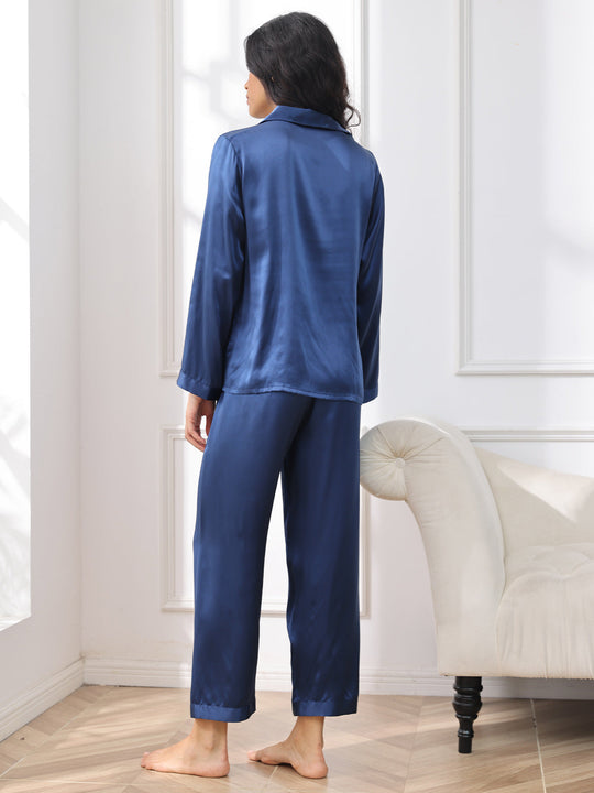 Abrielle - Ontspannen Knop-Up Grace Dames Pyjama Set