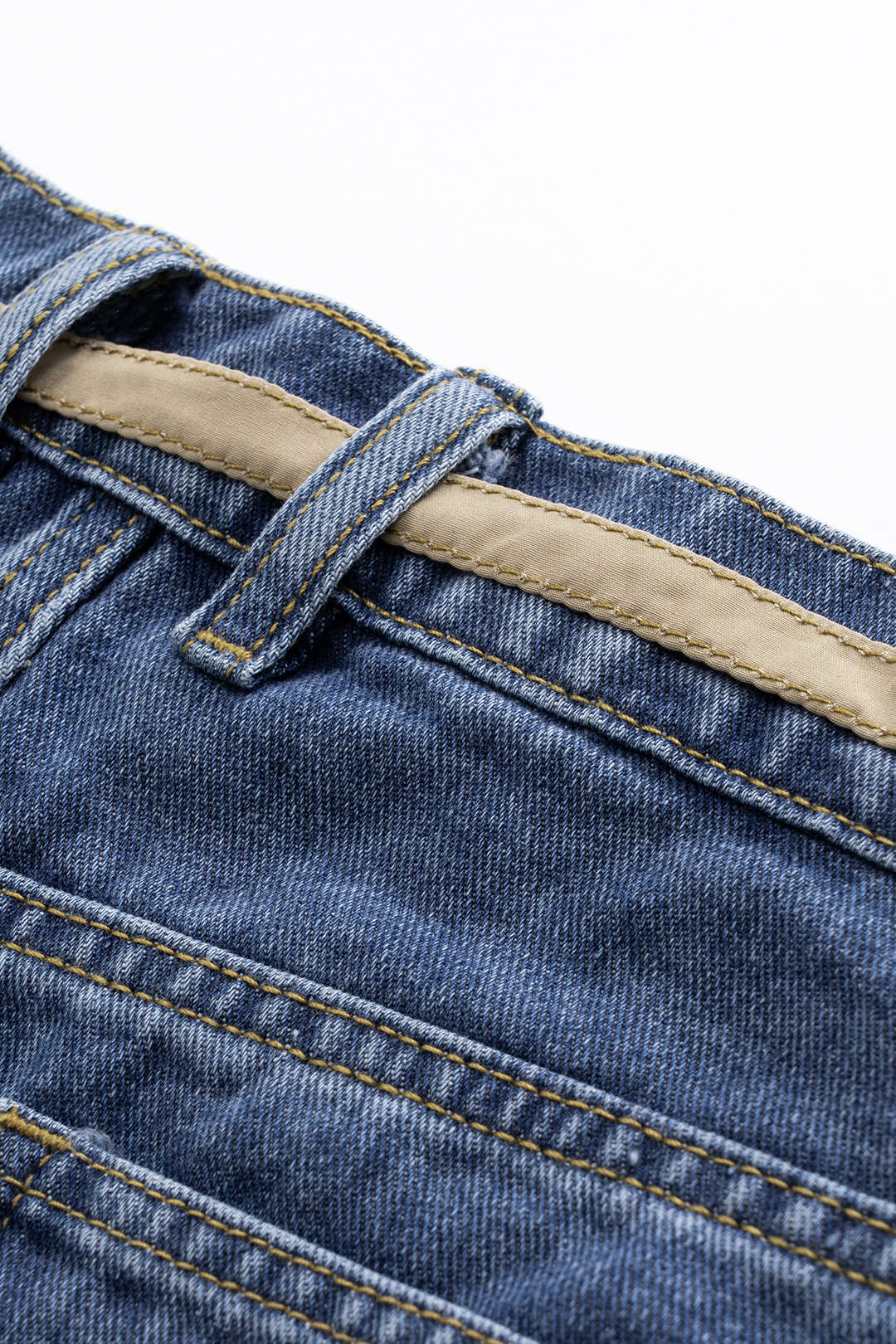 Denim Patchwork Mini Rok