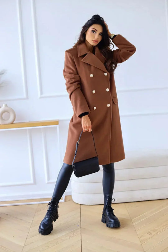 Dames Dubbelzijdige Jas | Gepersonaliseerde Lange Pasvorm | Elegante Winterlaag