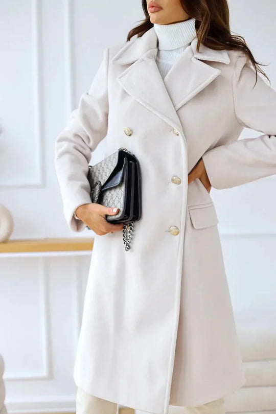 Dames Dubbelzijdige Jas | Gepersonaliseerde Lange Pasvorm | Elegante Winterlaag