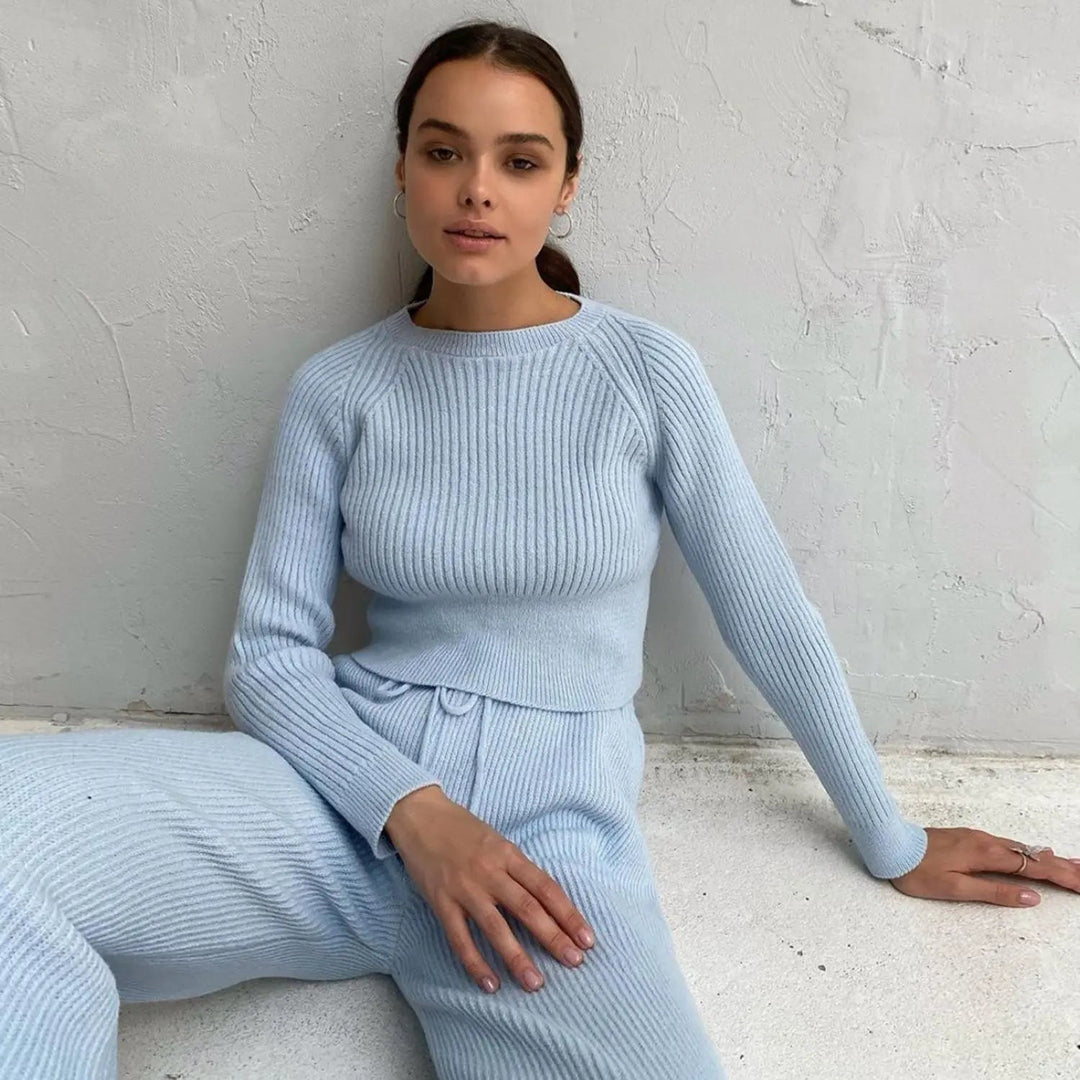 Abigail - Gezellige Comfort & Chic Veelzijdigheid Dames Sweater Set