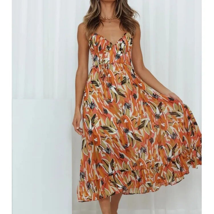 Audrey - Stijlvolle Casual Lichtgewicht Moderne Stijl Dames Lange Jurk