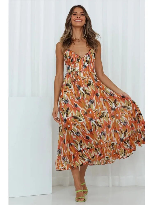 Audrey - Stijlvolle Casual Lichtgewicht Moderne Stijl Dames Lange Jurk