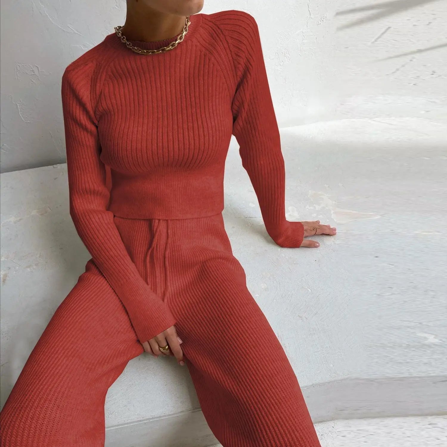 Abigail - Gezellige Comfort & Chic Veelzijdigheid Dames Sweater Set