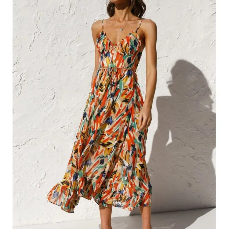 Audrey - Stijlvolle Casual Lichtgewicht Moderne Stijl Dames Lange Jurk