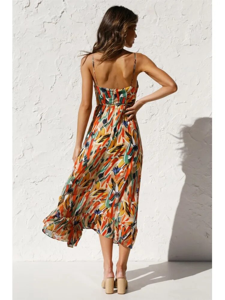 Audrey - Stijlvolle Casual Lichtgewicht Moderne Stijl Dames Lange Jurk