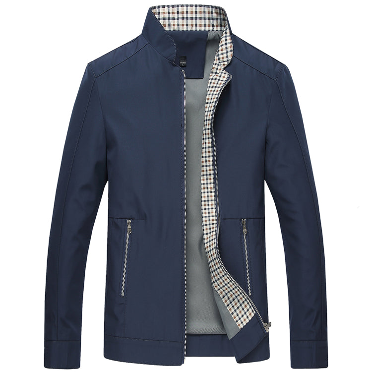 Slim Fit Bomberjack met Klassieke Details voor Mannen | Ideaal voor de Lente en de Herfst