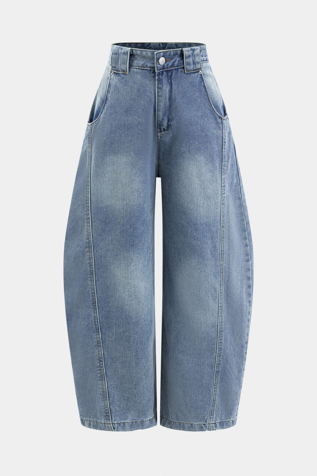 Denim Wijde Pijpen Barrel Jeans