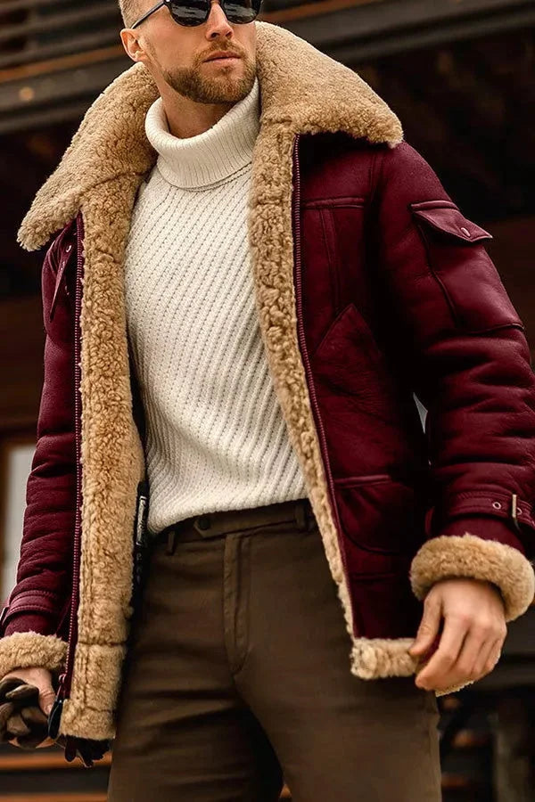 Heidi-Mode | Heren Camel Vliegende Jas | Luxe, Warm en Stijlvol