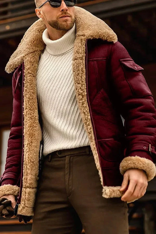 Heidi-Mode | Heren Camel Vliegende Jas | Luxe, Warm en Stijlvol