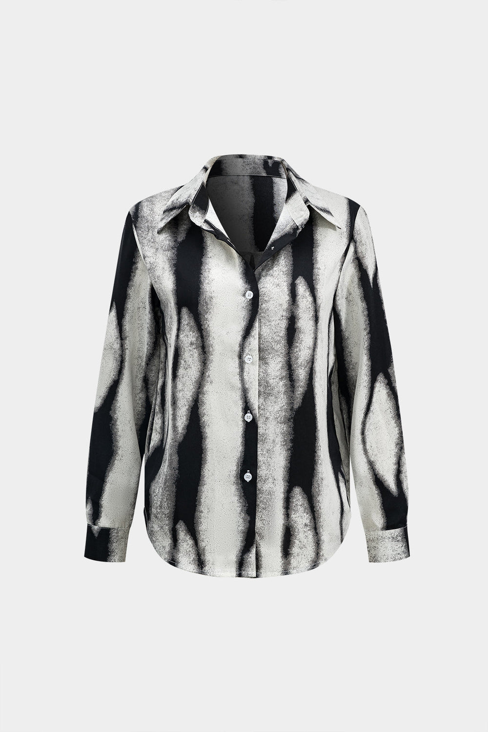 Imara - Gedurfde Contrastprint Dames Langemouw Shirt