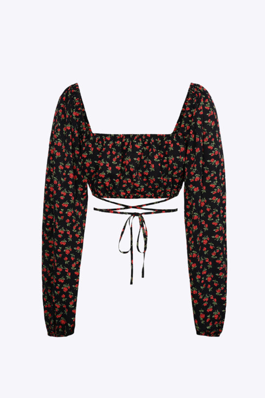Theodosia - Trendy Vierkante Hals Dames Korte Mouwen Top