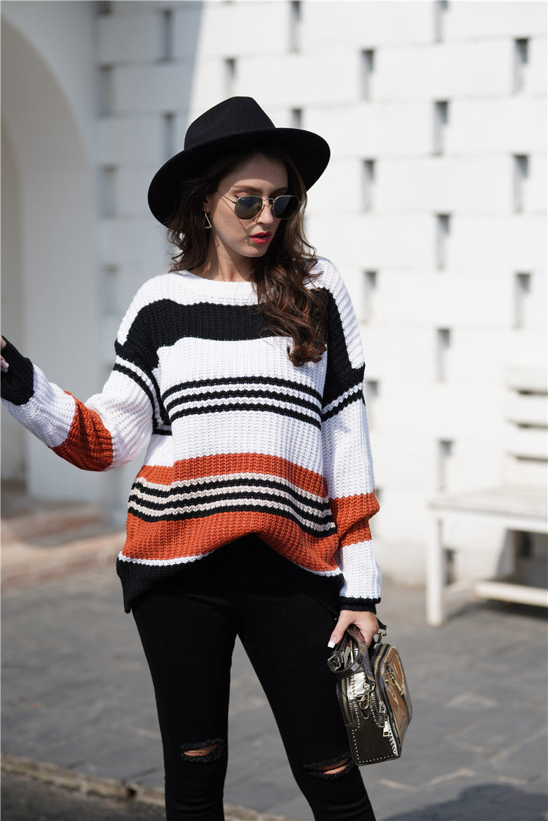 Gestreepte Bootneck Trui | Tijdloos & Comfortabel