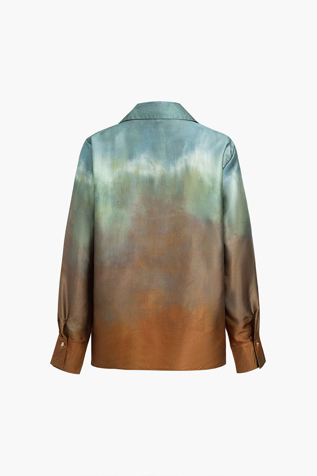 Tallulah - Moderne Gedrukte Satijnen Dames Langemouwen Shirt