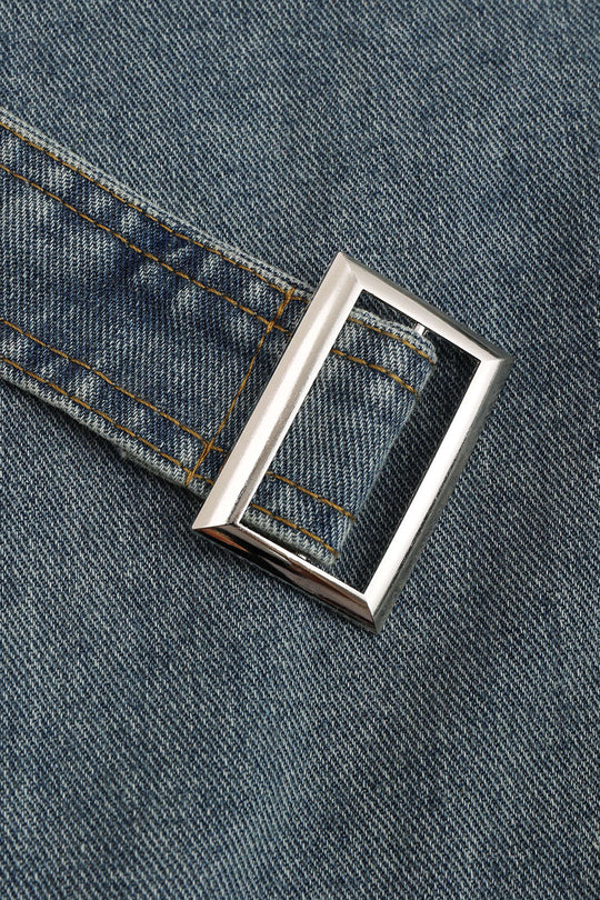 Denim Tie-Up Knoopjack