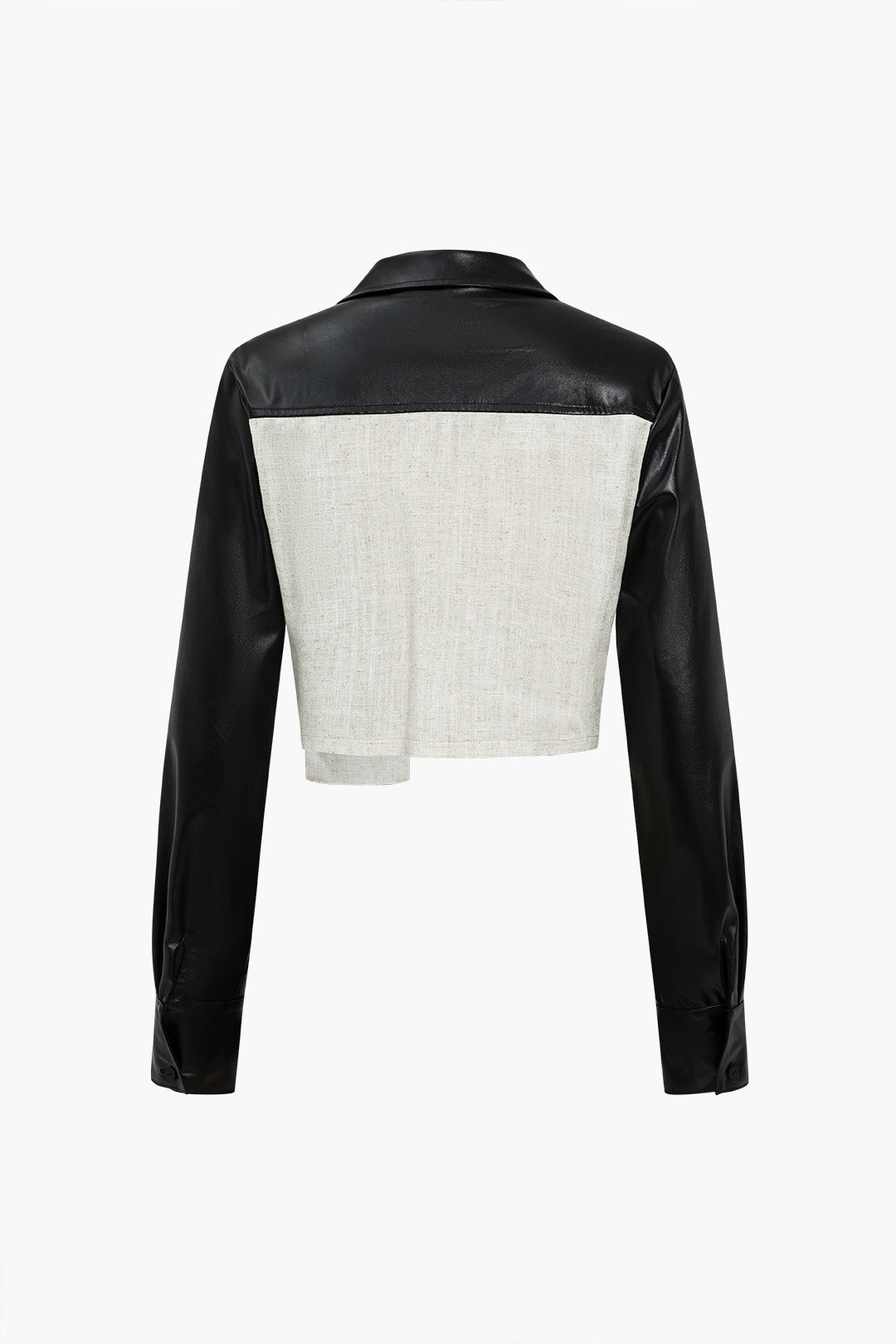 Cassie - Elegante Effen Patchwork Pocket Dames Langemouw Shirt
