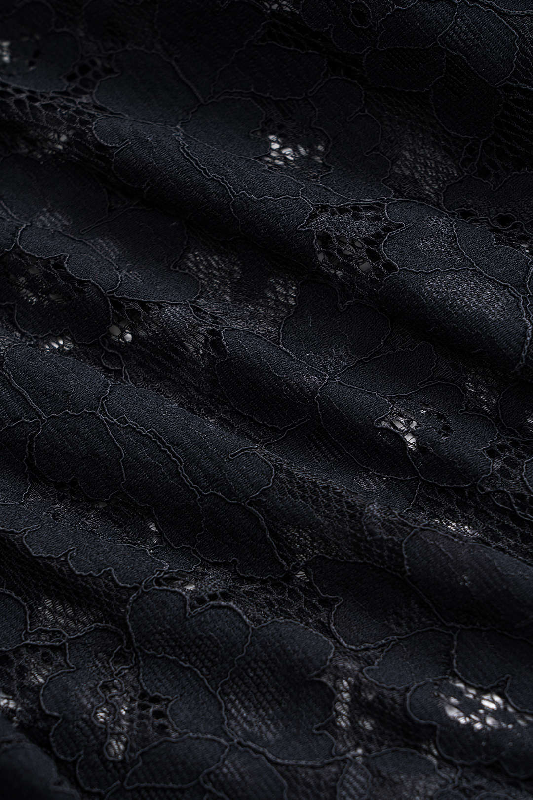 Kant Denim Patchwork Knop Pocket Wijde Pijpen Jeans