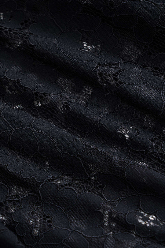 Kant Denim Patchwork Knop Pocket Wijde Pijpen Jeans