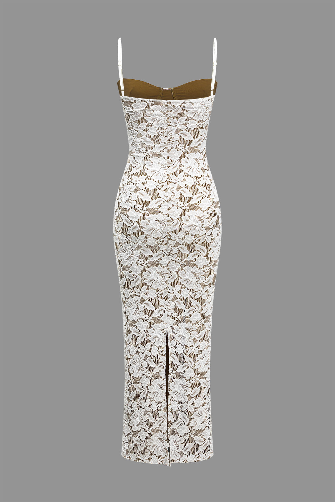 Kant Split Slip Maxi Jurk