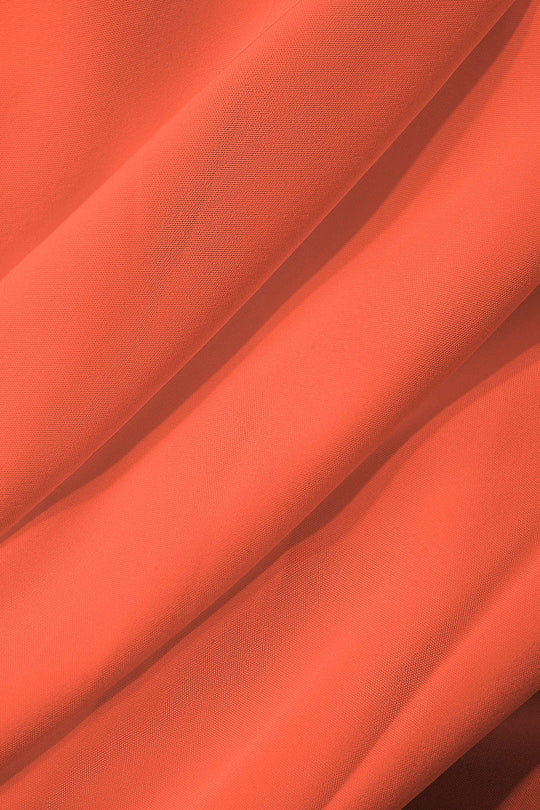 Mock Neck Cut Out Plissé Maxi Jurk